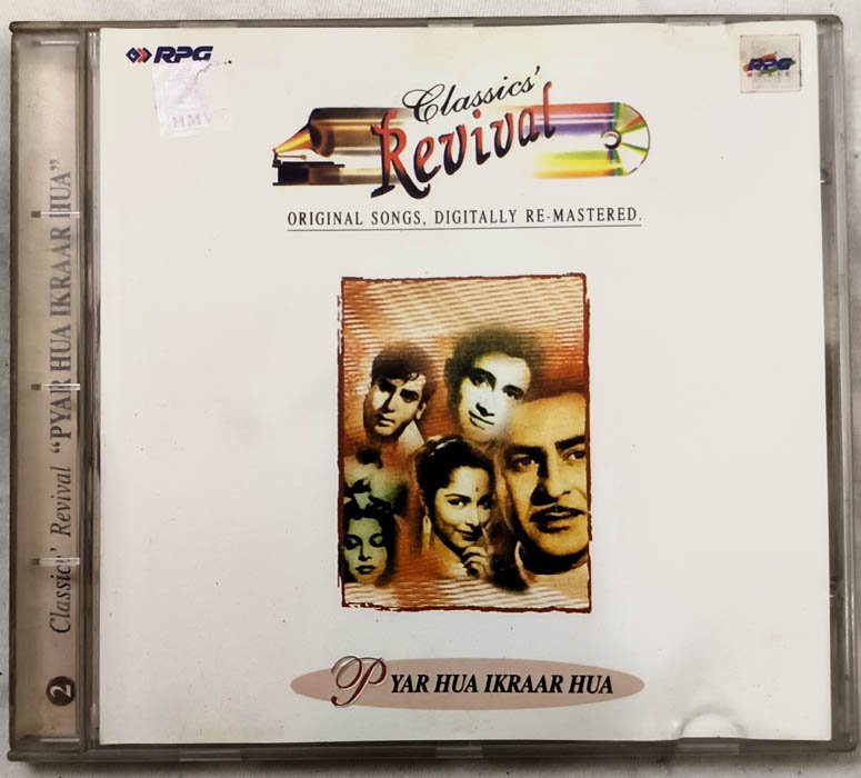 Classics Revival Pyar Hua Ikraar Hua Hindi Audio Cd..