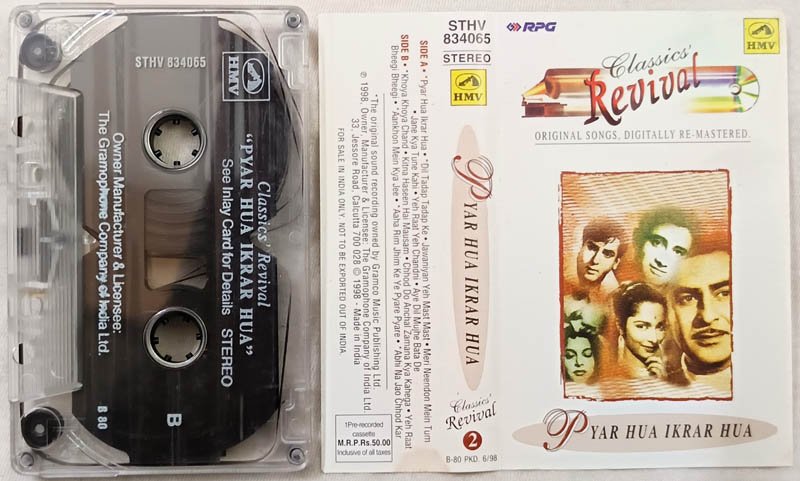 Classics Revival Pyar Hua Ikrar Hua Vol.2 Hindi Audio Cassette