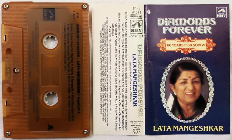 Diamonds Forever Lata Mangeshkar Hindi Audio Cassette