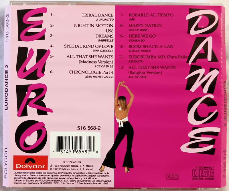 Euro Dance 2 Audio Cd