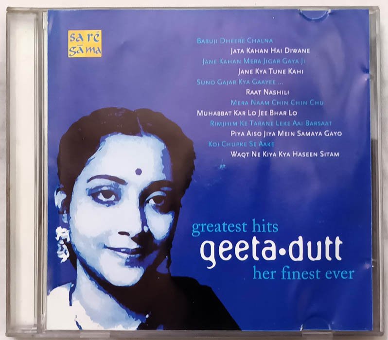 Greatest Hits Geeta.Dutt her Finest Ever Hindi Audio Cd