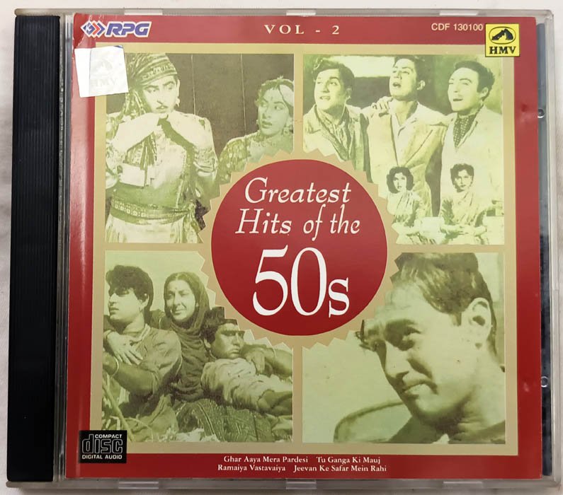 Greatest Hits of the 50s Vol.2 Hindi Audio Cd