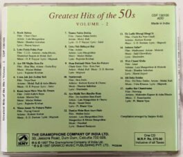 Greatest Hits of the 50s Vol.2 Hindi Audio Cd