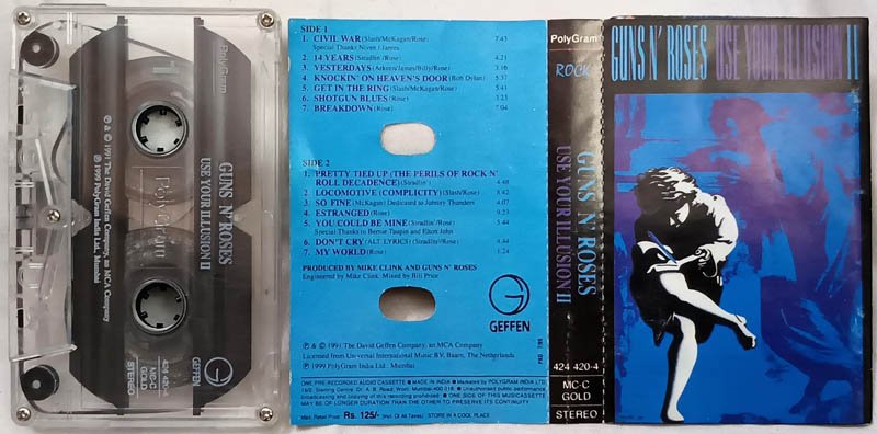 Guns N Roses Use Your Illusion II Audio Cassette