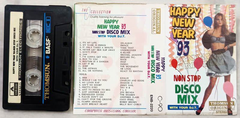 Happy New Year 93 Non Stop Disco Mix with Your D.J.T Audio Cassette