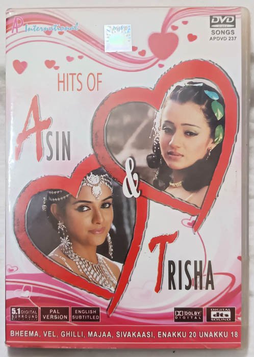 Hits of Asin and Trisha Tamil Dvd Songs