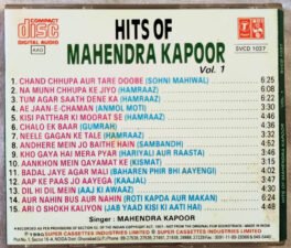 Hits of Mahendra Kapoor Vol.1 Hindi Audio Cd