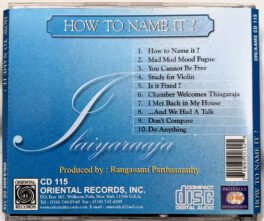 How To Name It Ilaiyaraaja Tamil Audio Cd