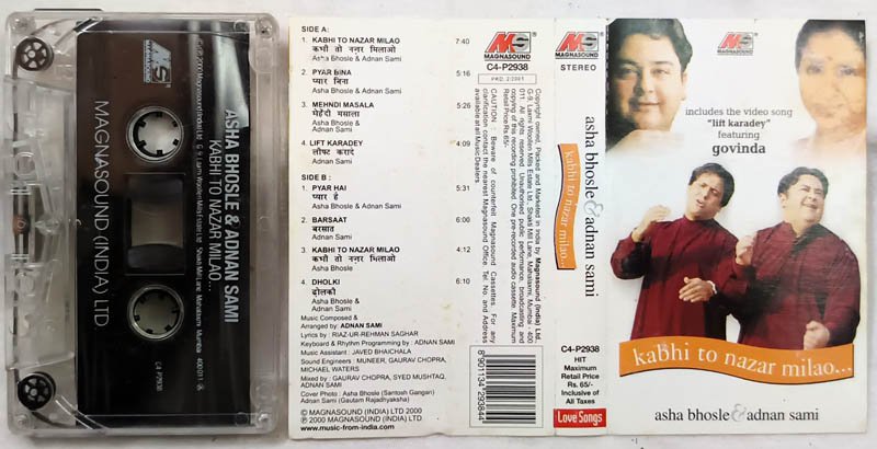 Kabhi to Nazar Milao Asha Bhosle & Adnan Sami Audio Cassette