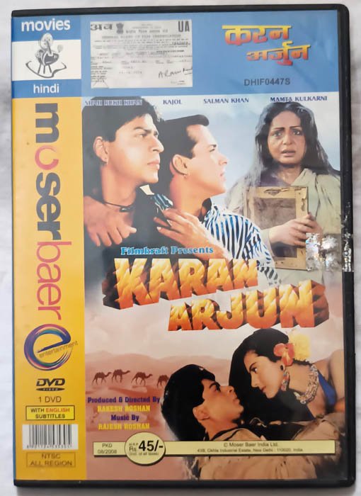 Karan Arjun Hindi Movie Dvd