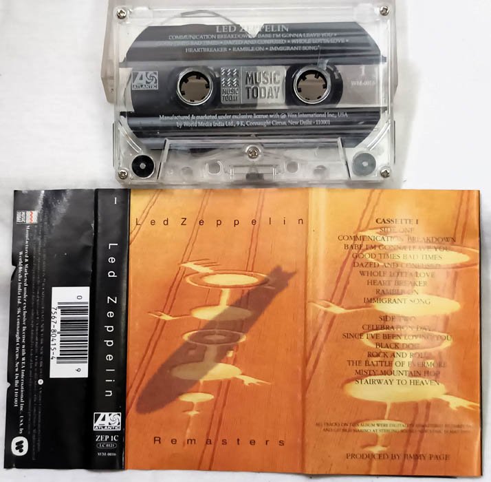 Led Zeppelin Remasters Album Audio Cassette
