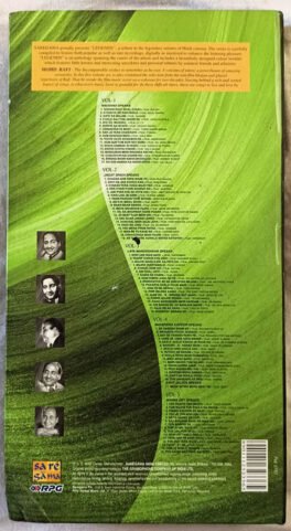 Legends Mohd.Rafi The Incomparable Vol.1 to Vol.5 Hindi Audio Cd