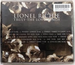 Lionel Richie Truly The Love Songs Audio Cd