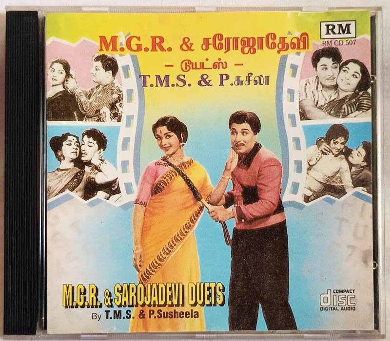 MGR-Sarojadevi Duets Tamil Audio Cd By T.M.S-Suseela