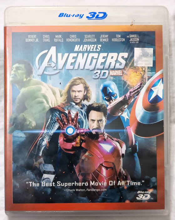 Marvel Avngers 3D Movie Blueray Disc