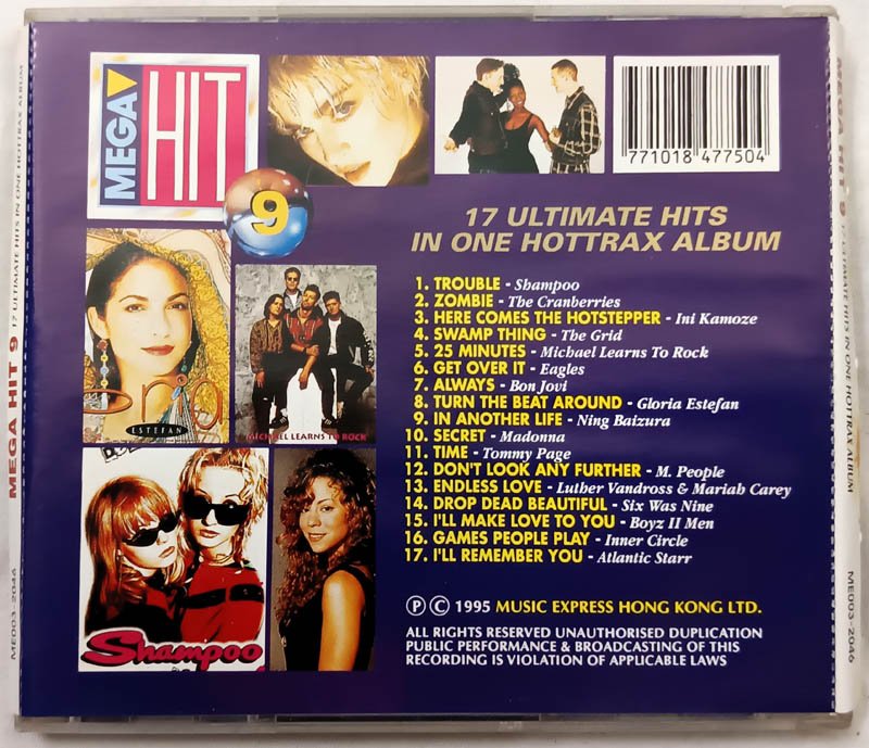 Mega Hit 9 17 Ultimate Hits in One Hottrax Album Audio Cd .