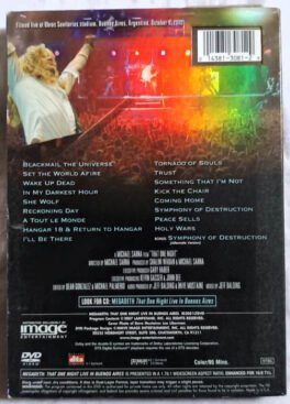 Megadeth that One Night Live in Buenos Aires Dvd