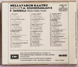 Mellavaram Kaatru Duet of T M Sounderajan & P Susheela Tamil Films Audio cd