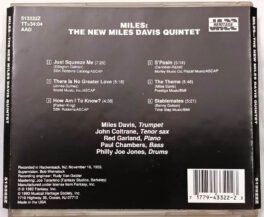 Miles The New Miles Davis Quintet Audio Cd