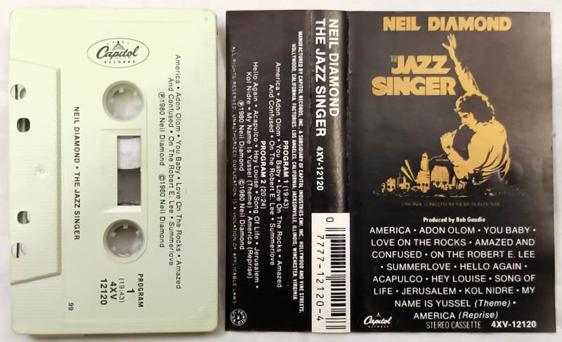 Neil Dimond Jazz Singer Audio Cassette