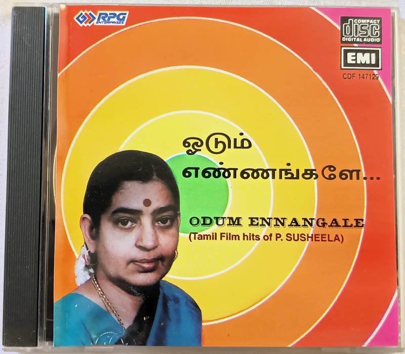 Odum Ennangle Tamil Film Hits of P.Susheela Audio Cd