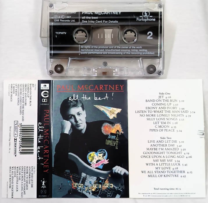 Paul McCartney All The Best Audio Cassette