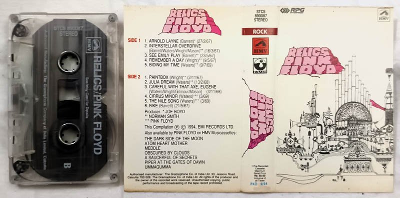 Relics Pink Floyd Album Audio Cassette