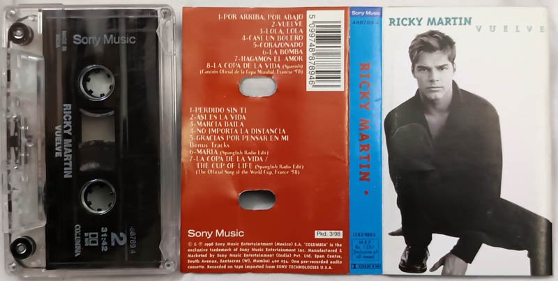Ricky Martin Vuelve Audio Cassette