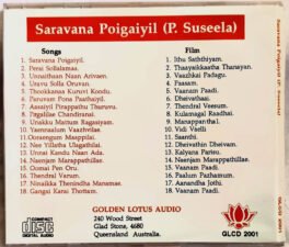 Saravana Poigaiyil P.Suseela Tamil Audio Cd