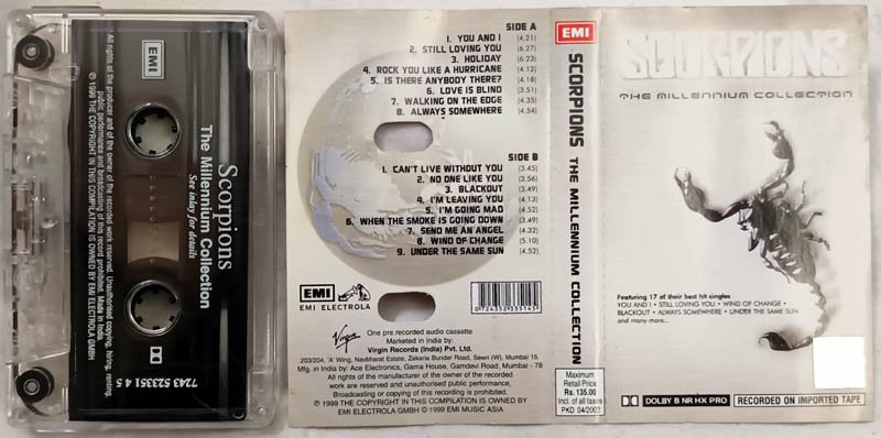 Scorpions The Millennium Collection Audio Cassette