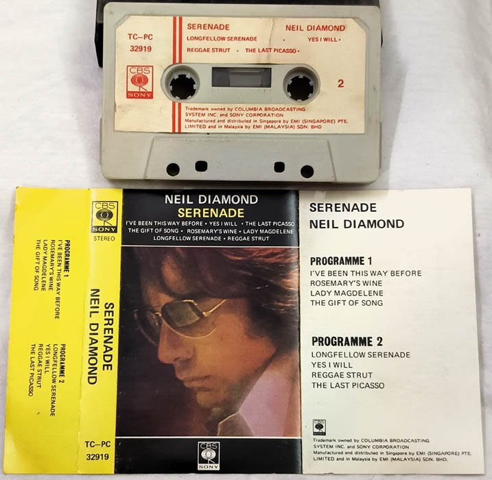 Serenade Neil Diamond Audio Cassette