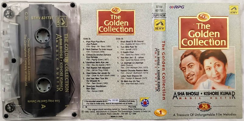 The Golden Collection Asha Bhosle-Kishore Kumar Magic Duets Vol.1 Hindi Audio Cassette