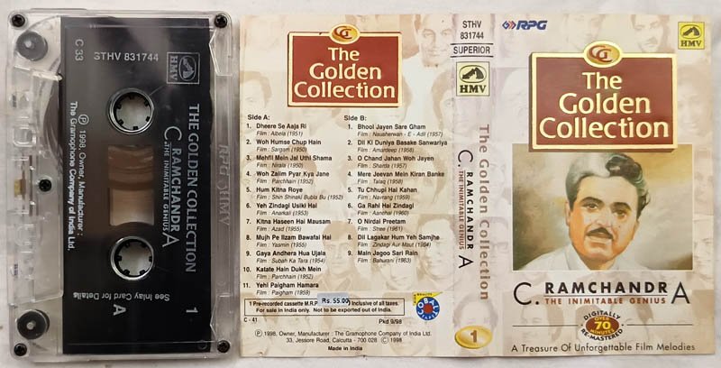 The Golden Collection C.Ramachandra The Inimitable Genius Vol.1 Hindi Audio Cassette
