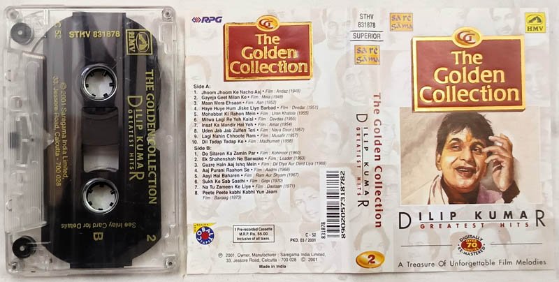 The Golden Collection Dilip Kumar Greatest Hits Vol.2 Hindi Audio Cassette