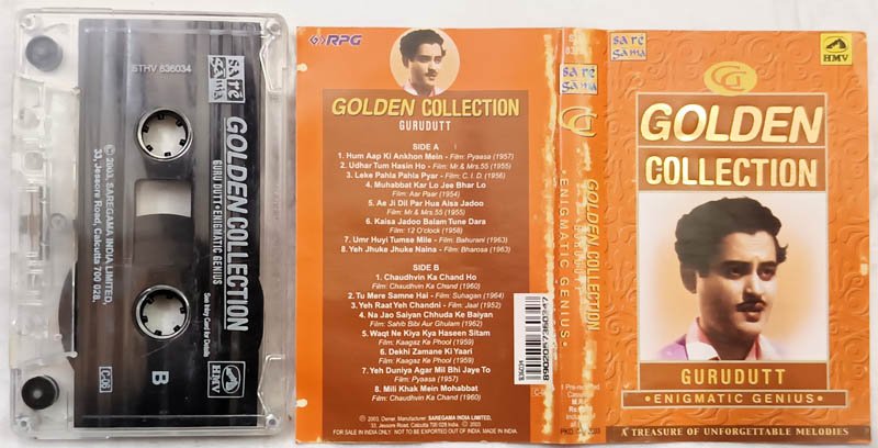 The Golden Collection Guru Dutt Enigmatic Genius Hindi Audio Cassette