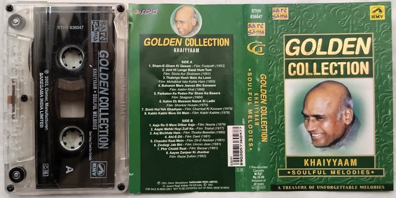 The Golden Collection Khaiyyaam Soulfu Melodies Hindi Audio Cassette