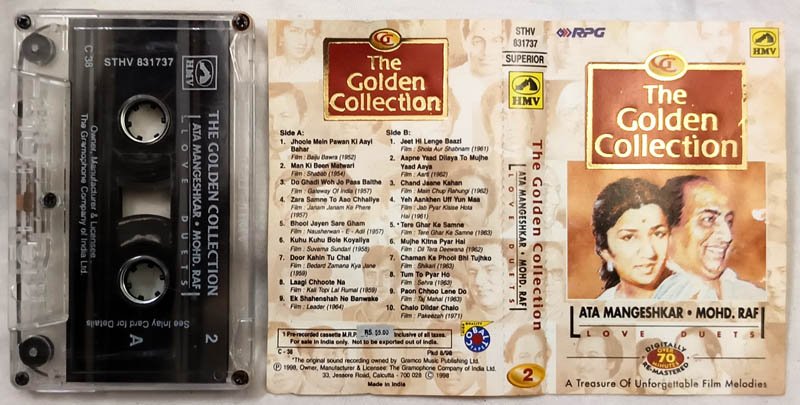 The Golden Collection Lata Mangeshkar Mohd Rafi Audio Cassette