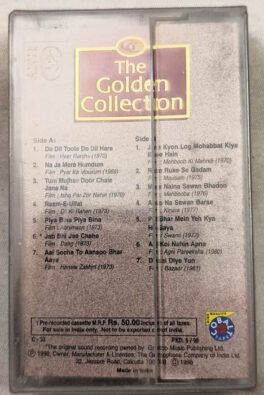 The Golden Collection Lata Mangeshkar Sentimental Hits 70S-80S Hindi Audio Cassette Sealed Pack
