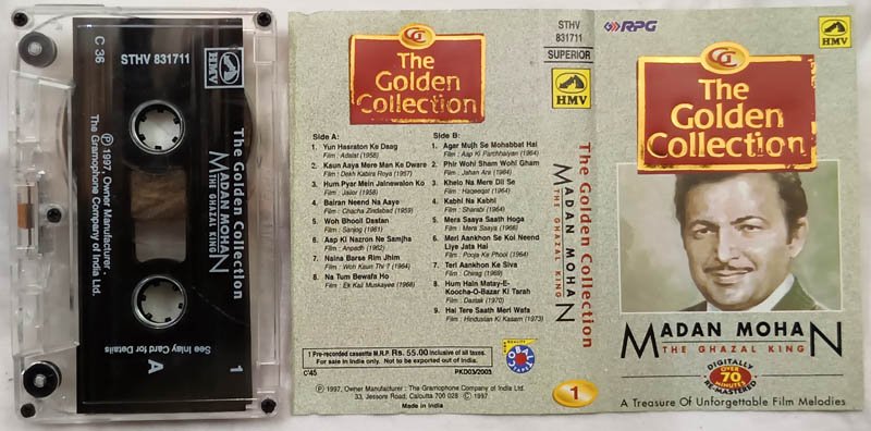 The Golden Collection Madan Mohan Musical Maestro Hindi Audio Cassette...