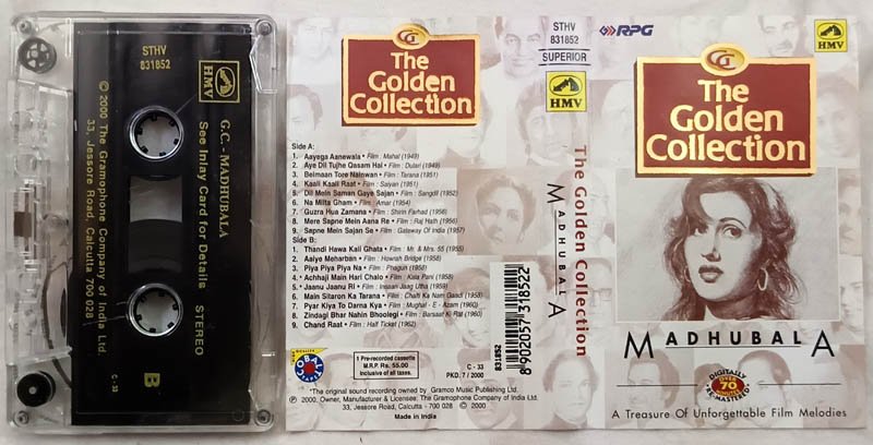The Golden Collection Madhubala Hindi Audio Cassette ....