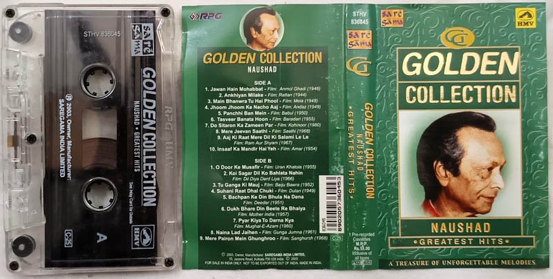 The Golden Collection Naushad Greatest Hits Hindi Audio Cassette