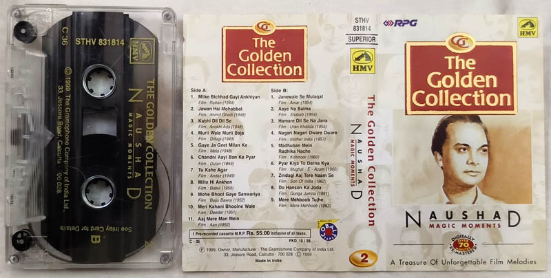 The Golden Collection Naushad Magic Moments Hindi Audio Cassette
