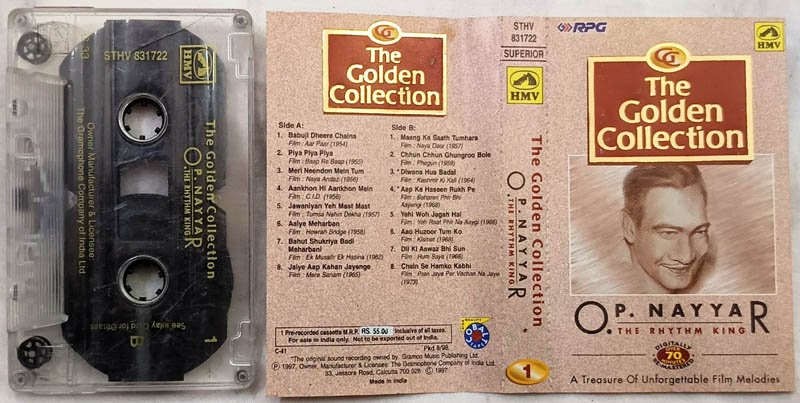 The Golden Collection O.P.Nayyar The Rhythm King Hindi Audio Cassette.