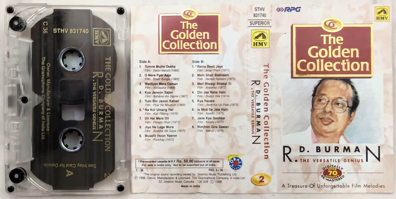 The Golden Collection R.D.Burman The Versatile Genius Hindi Audio Cassette