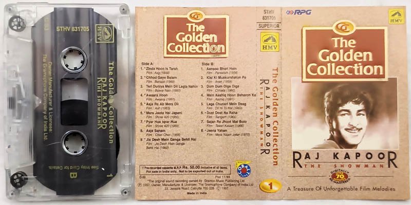 The Golden Collection Raj Kapoor The Showman Hindi Audio Cassette...