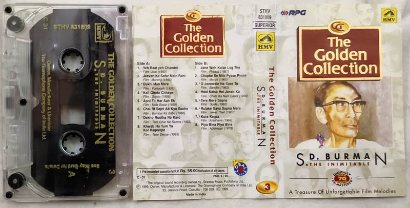 The Golden Collection S.D.Burman The Inimitable Hindi Audio Cassette