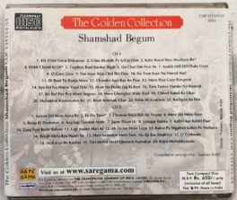 The Golden Collection Shamshad Begum Hindi Audio Cd