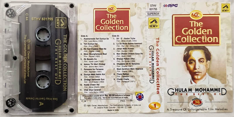The Golden Collection The Best of Ghulam Mohammed Hindi Audio Cassette ...
