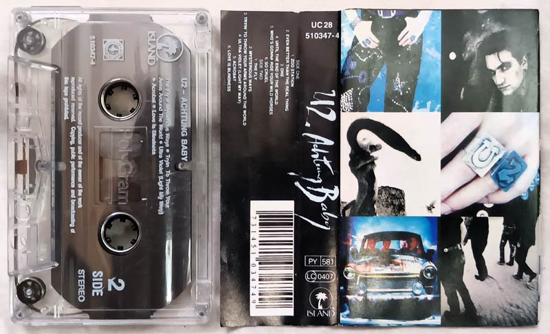 U2 Achtung Baby Audio Cassette