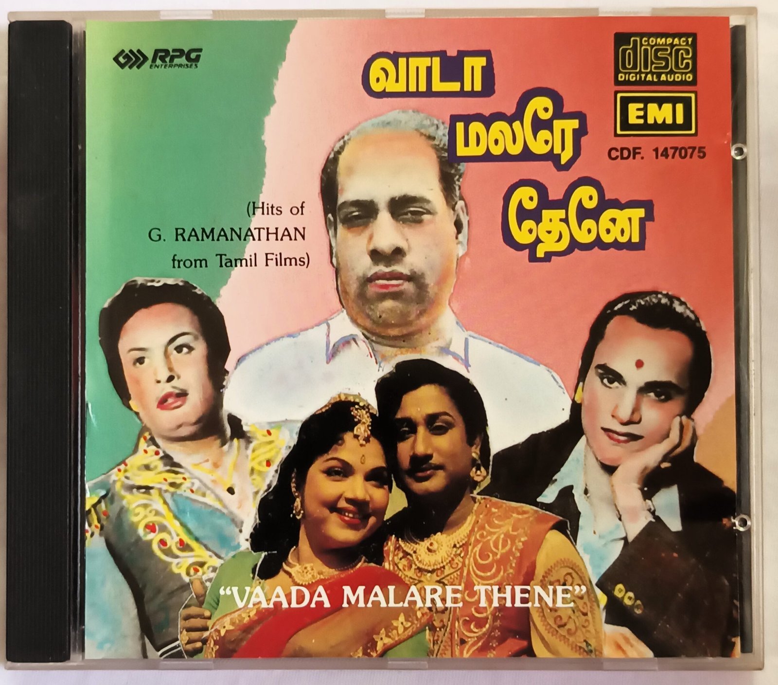 Vada Malare Thene Hits of G Ramanathan Film Tamil Audio cd